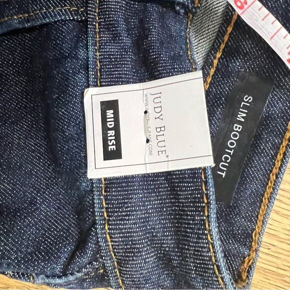 NWT JUDY BLUE MID-RISE  SLIM- BOOT JEANS 0/24 - Picture 8 of 10